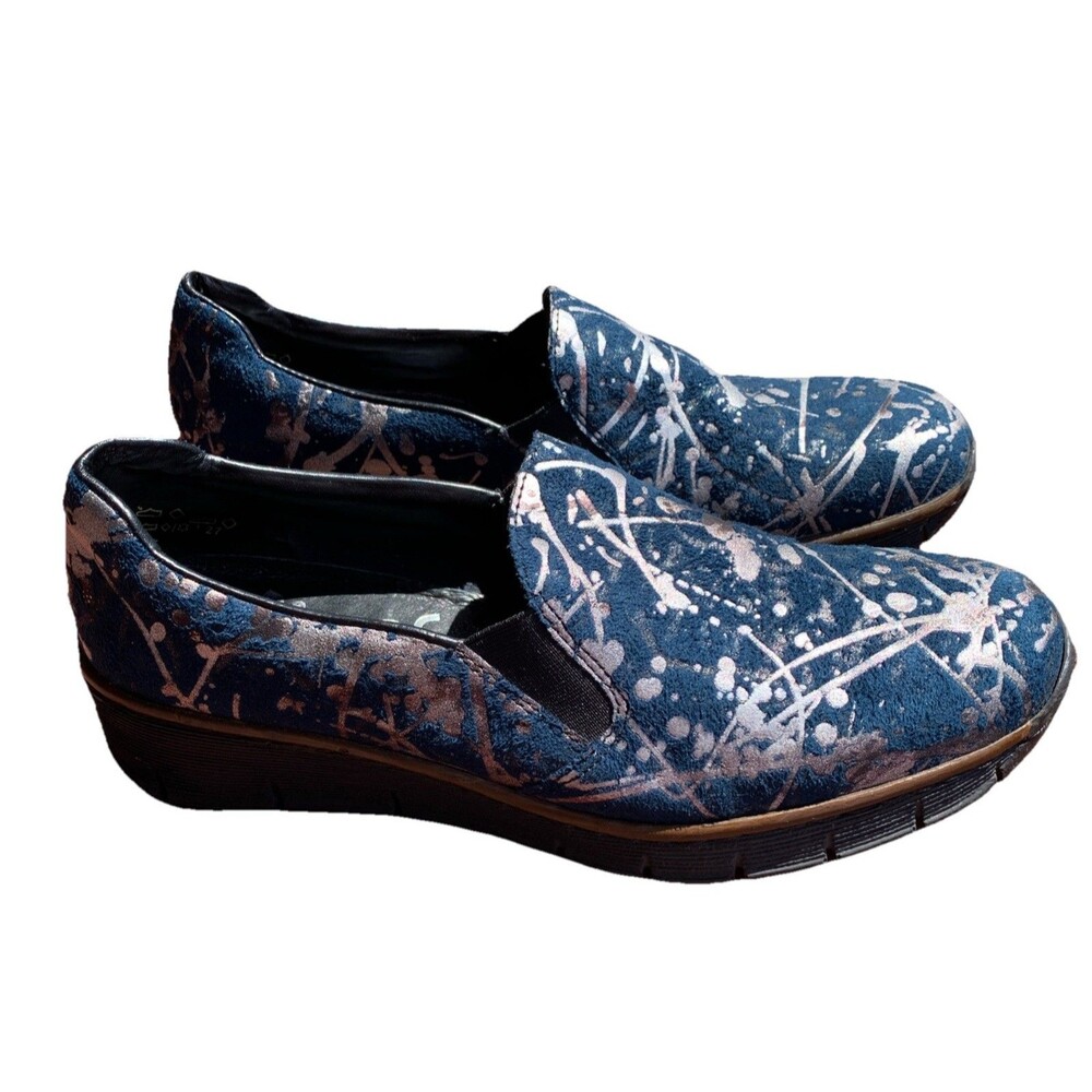 Women's Blue Slip-On Shoes Item #2650